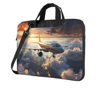 Airplanes are soaring Borsa a tracolla per computer portatile, facile da usare quando si viaggia per lavoro, Nero, 13 inch