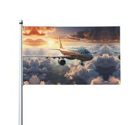 Airplanes are soaring Prints Bandiere decorative per esterni 0,9 x 1,5 m leggere e belle adatte per cortili esterni e celebrazioni di festival.