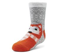 Airplus Calzini Cabina Bambini Doppio Strato con Tessuto Termico Aloe Vera e Suola Antiscivolo, Calze Morbide per Calore Comfort Sicurezza, Unisex Bambini, Marrone, 28-36