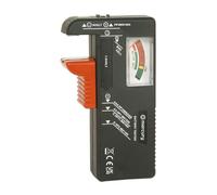 AirPromise Tester batteria universale per batterie AAA, AA, C, D e Botton, 1,5 V, 9 V, tester tensione batteria per riciclaggio batteria (BT-168)