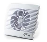 Airroxy Ventilatore da parete pRemium - Ventilatore da parete ibrido silenzioso per bagno, cucina e ufficio (diametro 100/120/150 mm) (Ø 120, TS - Modello con timer di ritorno)