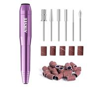 AIRSEE Portable Electric Nail Drill Professional Efile Nail Drill Kit For Acrylic, Gel Nails, Manicure Pedicure Polishing Shape Tools with 11Pcs Nail Drill Bits and 56 Sanding Bands