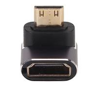 Airshi Adattatore da Mini HD a HD, Adattatore HD UHD2.1 a 270 Gradi con Luce LED per Laptop