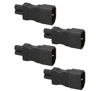 Airshi Adattatore di Alimentazione da IEC320 C14 a IEC320 C7, Convertitore di Alimentazione in Rame e PVC da IEC320 C14 a IEC320 C7 4 Pezzi per Stampanti