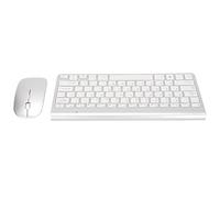 Airshi Combinazione Tastiera Mouse, Funzionamento Silenzioso Set Tastiera Wireless Digitazione Rapida per i Viaggi per L'Ufficio per la Casa