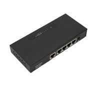 Airshi Commutatore di Rete Ethernet, Switch 78W Gigabit Ethernet RJ45 Autoadattativo a 5 Porte con Uscita Plug And Play per Desktop (Spina UE)