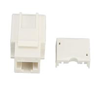 Airshi Connettore di Rete RJ45, Terminali Placcati in Oro Modulo di Rete Plug And Play Cat6 Non Schermato 90 Gradi PC Ignifugo per Voce