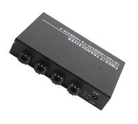 Airshi Convertitore Multimediale in Fibra Ethernet, Convertitore Multimediale in Fibra SFP in Metallo 8 Porte Elettriche Porta RJ45 4 Porte Ottiche 100-240 V Fino a 120 Km per la Casa