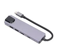 Airshi Docking Station USB C, Docking Station Dual Monitor Docking Station Prestazioni Stabili per Disco Rigido Obile per Disco U per Studenti