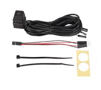 Airshi Interruttore di Alimentazione del Computer, Cavo Lungo, Funzionamento Meccanico Facile, Interruttore di Alimentazione per PC Desktop Plug And Play (Luce Blu 4 m)