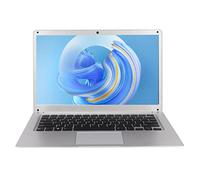 Airshi Laptop, 1366x768 Laptop da 14 Pollici 4 GB 64 GB Argento per 10 per Viaggi per Ufficio (Spina UE)