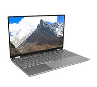 Airshi Laptop da Ufficio, Tastiera Retroilluminata Flip a 180 Gradi Quad Core Quad Thread 100-240 V Computer Portatile da 15,6 Pollici per Lavoro per 10 (16G+64G Spina UE)