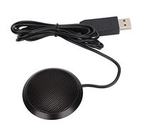 Airshi Microfono USB a 360°, Microfono per Conferenze USB Dimensioni Compatte per Riunioni Online per Lezioni Online