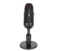 Airshi Microfono USB a Condensatore, Microfono USB con Base Stabile Plug and Play per Laptop