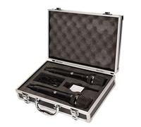 Airshi Microfono Wireless Portatile, Effetto Bassi Alti UHF Doppio Microfono Wireless Gamma di 10 M Senza Distorsioni con Ricevitore da 6,35 Mm per Feste