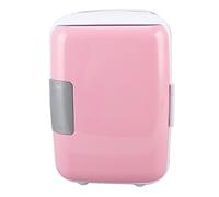 Airshi Mini Frigorifero, Piccolo Dispositivo di Raffreddamento Portatile per Auto a Raffreddamento Rapido, capacità 4 Litri, ABS Resistente per Cosmetici (Rosa)