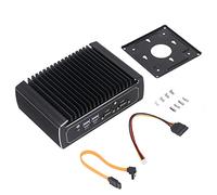 Airshi Mini PC Potente, Funzionamento Stabile della Lega di Alluminio Incorporata del Computer Industriale Multimodale di Resistenza all'olio per l'automazione (Spina UE)