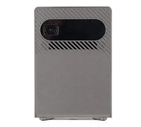 Airshi Mini Proiettore, Processore Quad Core 5G WiFi 2G 32G Proiettore DLP Portatile 3D 4K Fino a 120 Pollici con LED RGB per Desktop per 9.0 (Grigio)