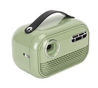 Airshi Mini Proiettore, Supporto 5G WiFi 5000mAh Batteria Verde Processore Quad Core Proiettore DLP Portatile 100-240V con Luce LED RGB per Esterno (Verde)