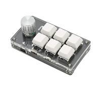 Airshi Mini Tastiera, Plug And Play Fai-da-Te Programmabile, Tastiera con Una Sola Mano Ampiamente Utilizzata in Generale, 6 Tasti per PC (#2)