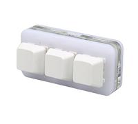Airshi Mini Tastiera USB a 3 Tasti, Tastiera di Programmazione Macro Multifunzione Plug and Play Retroilluminazione a LED RGB, Supporta Hot Swap per per OS X per Ufficio (#2)