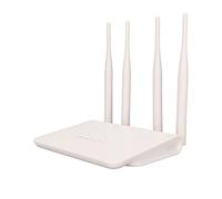 Airshi Modem Router 4G LTE, 4 Antenne Staccabili Router WiFi 300Mbps Materiale ABS 100-240V 2.4G per Ufficio (Spina UE)