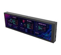 Airshi Monitor della Temperatura della CPU, Monitor della Temperatura del Computer a Tema Fai-da-Te Risparmio Energetico 8,8 Pollici IPS 1920x480 60Hz per Desktop (#1)