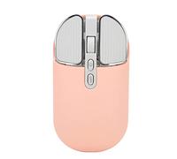 Airshi Mouse per Ragazza, Clic Silenzioso Batteria da 500 MAh 4800 Fps Design Moderno 2 modalità Wireless Mouse Wireless per Ufficio (Rosa)