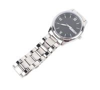 Airshi Orologio Al Quarzo da Uomo, Puntatore Luminoso, Tempo Preciso, Display Trasparente, Stile Semplice per l'uso in Viaggio (Nero)