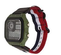 Airshi Orologio da Esterno, Orologio Sportivo Digitale WR30M Sveglia Impermeabile Cinturino in Tela con Secondo Cronografo Decorativo per Casual (#3)