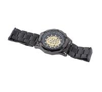 Airshi Orologio per il Tempo Libero da Uomo, Orologio da Uomo Vuoto Accessorio Moda per Gita per Ragazzo (Oro nero)