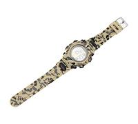 Airshi Orologio, Temporizzazione 12 24 Ore Sistema Cronografo da Uomo Impermeabile Orologio Resistente all'usura Colore Mimetico per Studenti (Cachi)