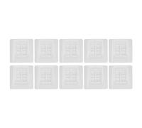 Airshi Pannello del Modulo di Rete, Pannello Presa del Modulo di Rete Antipolvere 4 Porte Flessibili Resistenti alle Alte Temperature Supporto Modulo di Rete RJ45 RJ11 per