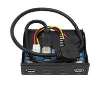 Airshi Pannello Frontale unità Floppy, 6 Porte Hub Pannello Frontale USB 5 Gbps per Desktop