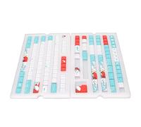 Airshi PBT Keycaps, 128 Keycaps Cartoon Whale Facile Installazione Premium PBT per Keycaps