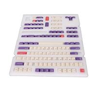 Airshi PBT Keycaps, Vivid Colors Premium PBT 128 Chiavi 128 Keycaps Facile Installazione per Tastiera Meccanica (Prugna)