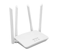 Airshi Router 4G LTE, 100-240 V 300 Mbps Portatile Previene Le Interferenze Router Hotspot WiFi con Slot per Scheda SIM per la Casa per l'Asia (Spina UE)