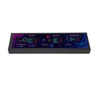 Airshi Schermo Pannello Sensore PC, 8,8 Pollici Risparmio Energetico Luminosità Regolabile IPS 1920 X 480 60Hz Monitor Temperatura Computer Rotazione a 360 Gradi Multifunzione per