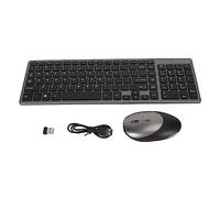 Airshi Set Tastiera e Mouse, Combinazione Tastiera e Mouse Sottile e Stabile 2.4G Wireless per Tablet