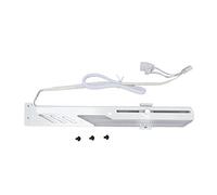Airshi Supporto GPU, Striscia Guida Luce Cristallina Scala RGB Colorata Staffa di Supporto GPU 5 V 3 Pin Multi-interfaccia Semplice Moda Bianca per Scheda Grafica del Computer