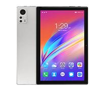 Airshi Tablet da 10,1 Pollici, Tablet 7000mAh Batteria 8GB 256GB 100-240V Altoparlante Doppio con Tastiera Argento per Funzionamento 12 (Spina UE)