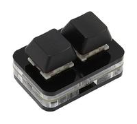 Airshi Tastiera di Programmazione Macro, Mini Tastiera USB a 2 Tasti Piccola Retroilluminazione a LED RGB Supporto Sostituibile a Caldo Professionale per Tablet per per (#1)