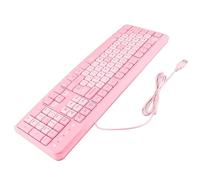 Airshi Tastiera per computer senza ritardo, tastiera per computer portatile, gioco, ufficio aziendale, casa, (PINK)