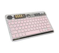 Airshi Tastiera, Tastiera Retroilluminata da 10 Pollici Multi Dispositivo Espandibile Trasparente Collega Ultra Sottile per Laptop (#1)