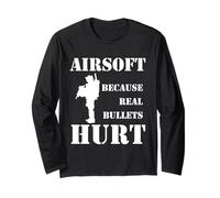 Airsoft perché i proiettili Veri Fanno Male Maglia a Manica