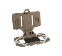 Airsoft Phone Plate Molle Carrier Outdoor Navigation Board, Supporto Pieghevole Ad Accesso Rapido per Gilet con Supporto per il Torace Desert