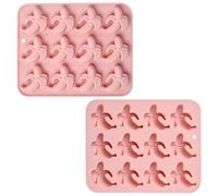 Airssory 2 stampi in silicone a forma di banana per fondente a forma di frutta, per torte fai da te, cioccolato, budino, gelatina, caramelle, resina, candele, decorazioni per la casa