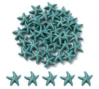 Airssory 36 perline sintetiche a forma di stella marina, colorate, turchesi, oceano, animali, mare, stelle, perline sfuse per gioielli fai da te, bracciali, collane, orecchini