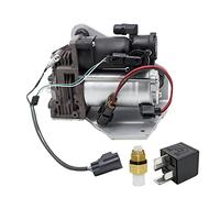 AIRSUSFAT LR015303 Pompa compressore sospensione aria con staffa AMK Style con relè compatibile con LR4 2009-2016 Range Rover Sport 2005-2013 Discovery 3 2004-2009 LR023964 LR061888