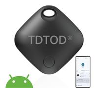 Airtag Android,Smart Tracker Tag Localizzatore GPS per Android Funziona con Google Dov'è App Bluetooth Tracker Compatibile con Trova dispositivo (Solo Android) per Chiavi/Bagagli (Nero, 1 Pack)